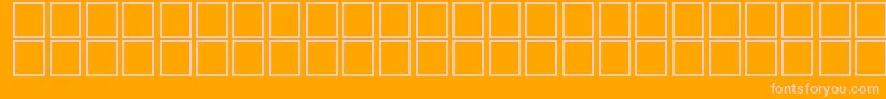 JaridahItalic Font – Pink Fonts on Orange Background