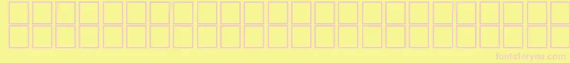 JaridahItalic Font – Pink Fonts on Yellow Background
