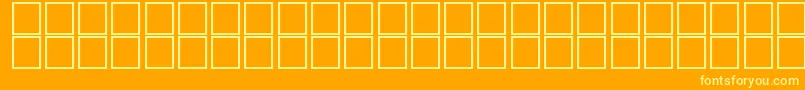 JaridahItalic Font – Yellow Fonts on Orange Background