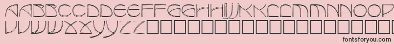 Benjaminregular Font – Black Fonts on Pink Background