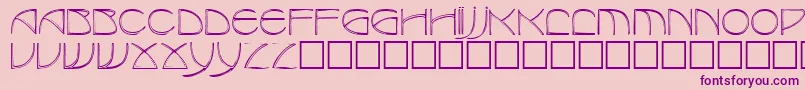 Benjaminregular Font – Purple Fonts on Pink Background