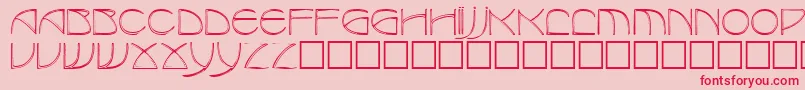 Benjaminregular Font – Red Fonts on Pink Background