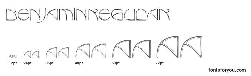 Benjaminregular Font Sizes