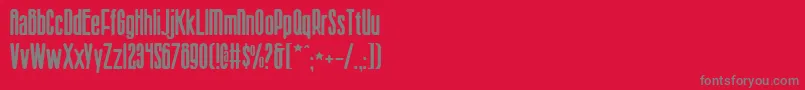 SisterEurope Font – Gray Fonts on Red Background