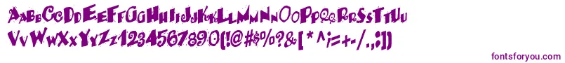 BackRegular-Schriftart – Violette Schriften