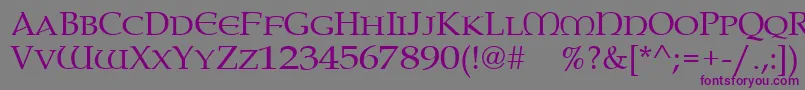 Paternoster Font – Purple Fonts on Gray Background