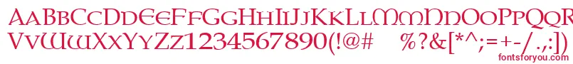 Шрифт Paternoster – красные шрифты