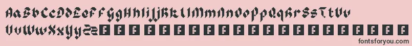 SirRobinsMinstrels Font – Black Fonts on Pink Background