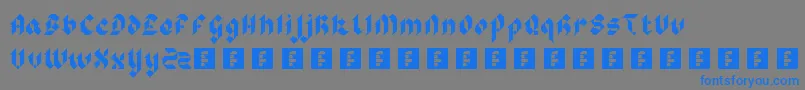 SirRobinsMinstrels Font – Blue Fonts on Gray Background