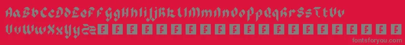 SirRobinsMinstrels Font – Gray Fonts on Red Background