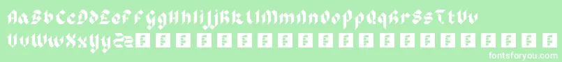 SirRobinsMinstrels Font – White Fonts on Green Background