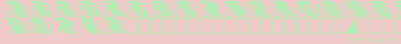 Fantomet2 Font – Green Fonts on Pink Background