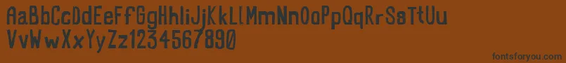 RectofilledTest Font – Black Fonts on Brown Background