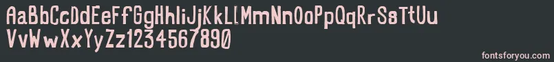 RectofilledTest Font – Pink Fonts on Black Background