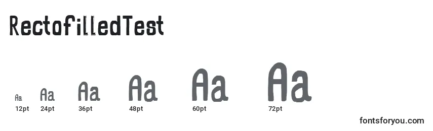 RectofilledTest Font Sizes