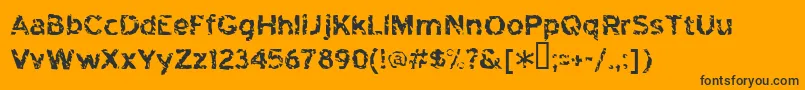 HighwayToHeck Font – Black Fonts on Orange Background