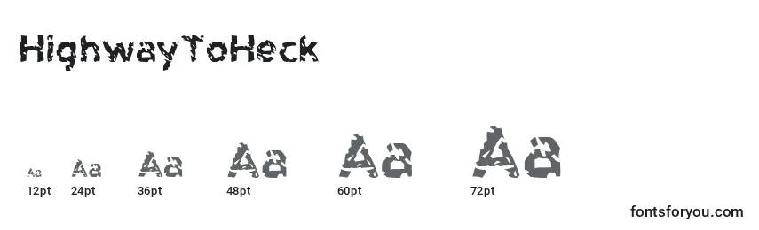 HighwayToHeck Font Sizes