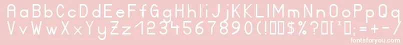 Certified Font – White Fonts on Pink Background