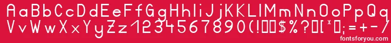 Certified Font – White Fonts on Red Background
