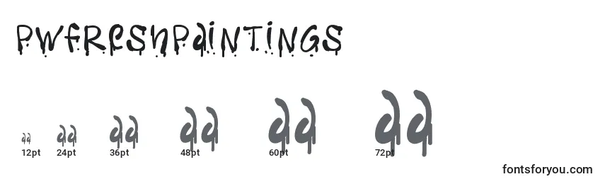 Pwfreshpaintings Font Sizes