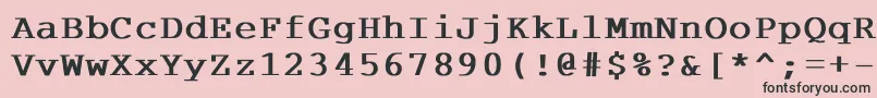 CourdlBold Font – Black Fonts on Pink Background
