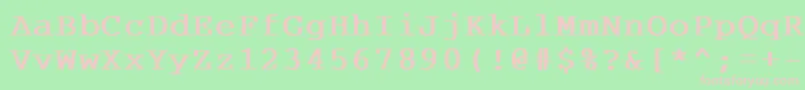 CourdlBold Font – Pink Fonts on Green Background