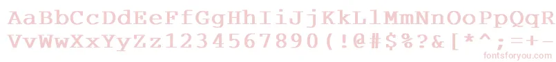 CourdlBold Font – Pink Fonts on White Background