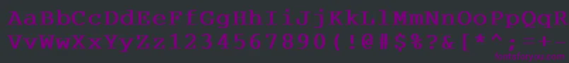 CourdlBold-Schriftart – Violette Schriften auf schwarzem Hintergrund