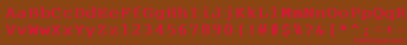 CourdlBold Font – Red Fonts on Brown Background