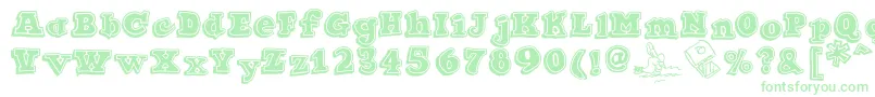 Ode2PasteUpHeavy Font – Green Fonts
