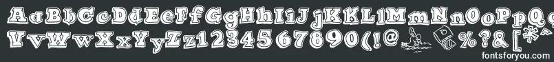 Шрифт Ode2PasteUpHeavy – белые шрифты