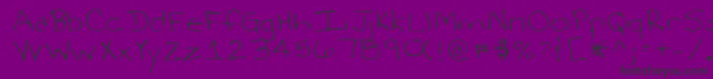 Lehn263 Font – Black Fonts on Purple Background