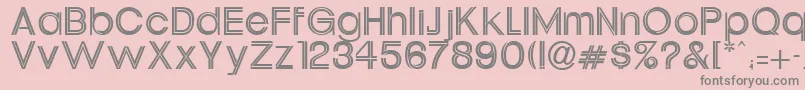 DaublerNormal Font – Gray Fonts on Pink Background