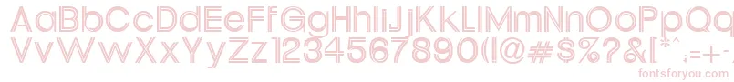 DaublerNormal Font – Pink Fonts on White Background