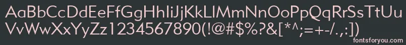 Шрифт MetroliteLtTwo – розовые шрифты на чёрном фоне