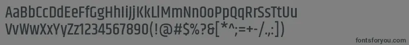 Шрифт KhandMedium – чёрные шрифты на сером фоне