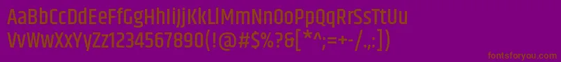 KhandMedium Font – Brown Fonts on Purple Background