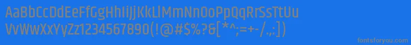 KhandMedium Font – Gray Fonts on Blue Background