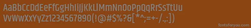 Шрифт KhandMedium – серые шрифты на коричневом фоне