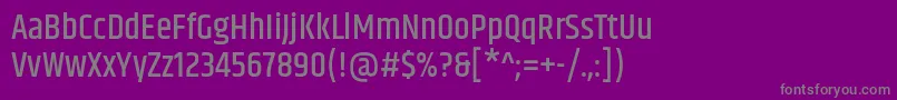 KhandMedium Font – Gray Fonts on Purple Background