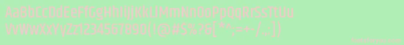 KhandMedium Font – Pink Fonts on Green Background