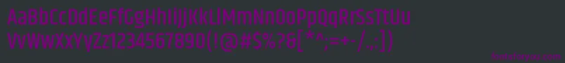 KhandMedium Font – Purple Fonts on Black Background