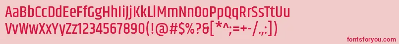 KhandMedium Font – Red Fonts on Pink Background