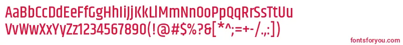 KhandMedium Font – Red Fonts on White Background