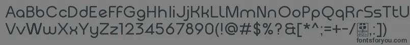 MeltixRegularDemo Font – Black Fonts on Gray Background