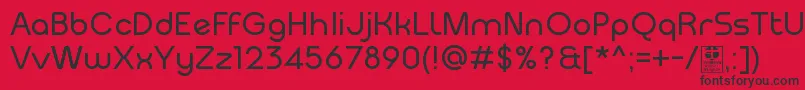 MeltixRegularDemo Font – Black Fonts on Red Background