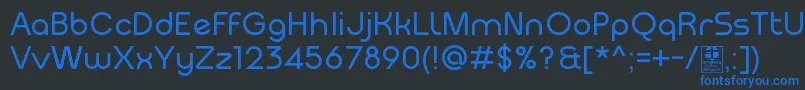MeltixRegularDemo Font – Blue Fonts on Black Background