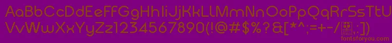 MeltixRegularDemo Font – Brown Fonts on Purple Background