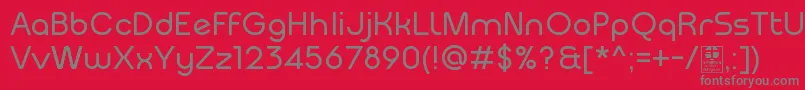 MeltixRegularDemo Font – Gray Fonts on Red Background