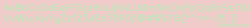 MeltixRegularDemo Font – Green Fonts on Pink Background